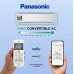 Air Conditioner: Panasonic 1 Ton 5 Star Wi-Fi (7 in 1 Convertible AI Twin Cooling, 4 Way Swing, 2023 Model, Stabilizer Free Operation (100-290 V Range), CS/CU-NU12YKY5W) Inverter Split AC